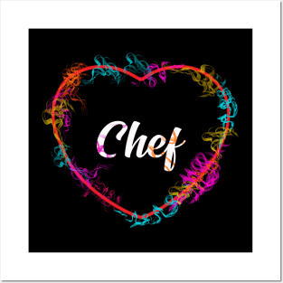 Chef Heart Posters and Art